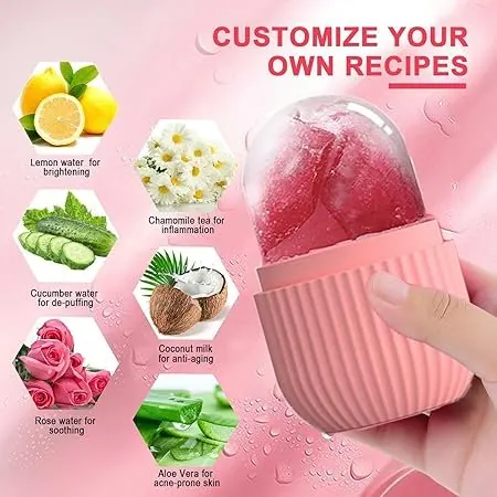 Ice Face Roller Comfortable to Grip Skin Care Beauty Ice Face Roller Mold- (Random Color) China