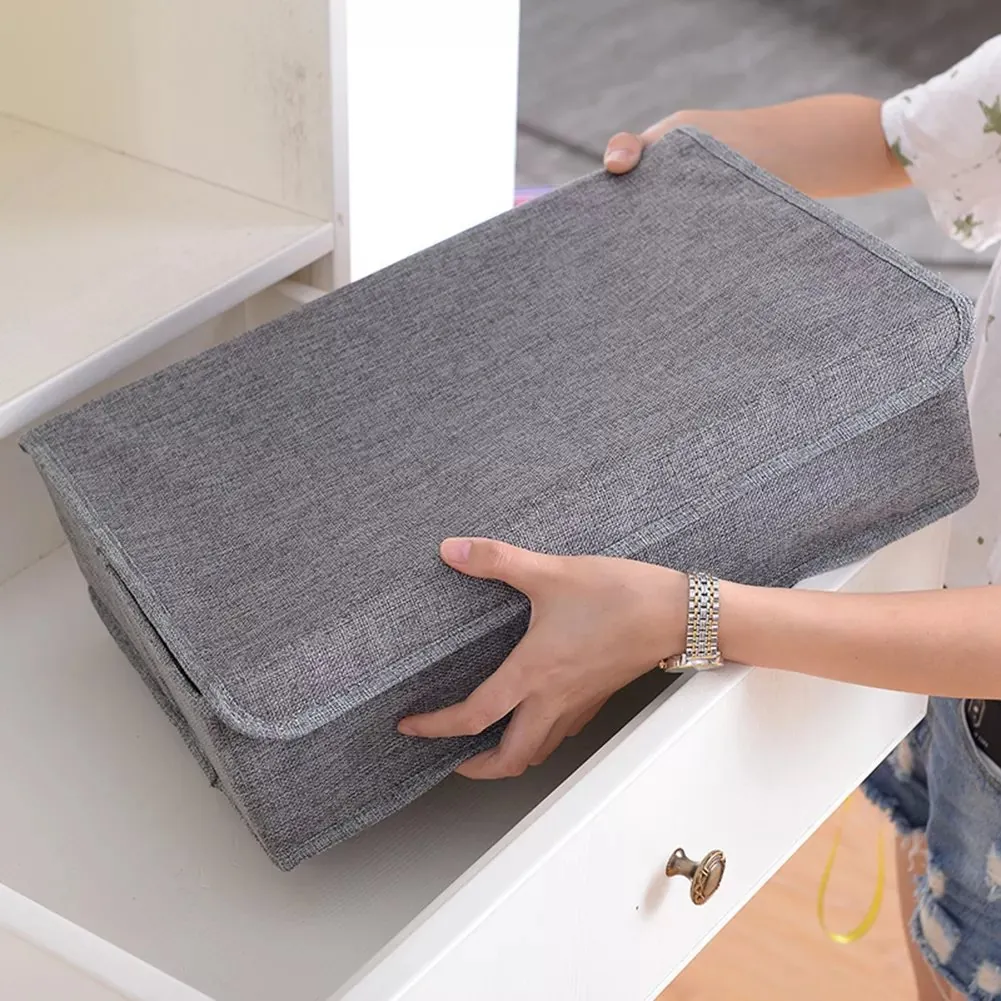 Socks Organizer | Drawer Organizer Divider Underwear Organizer, 24 Cell Collapsible Closet Cabinet Organizer Underwear Storage Boxes