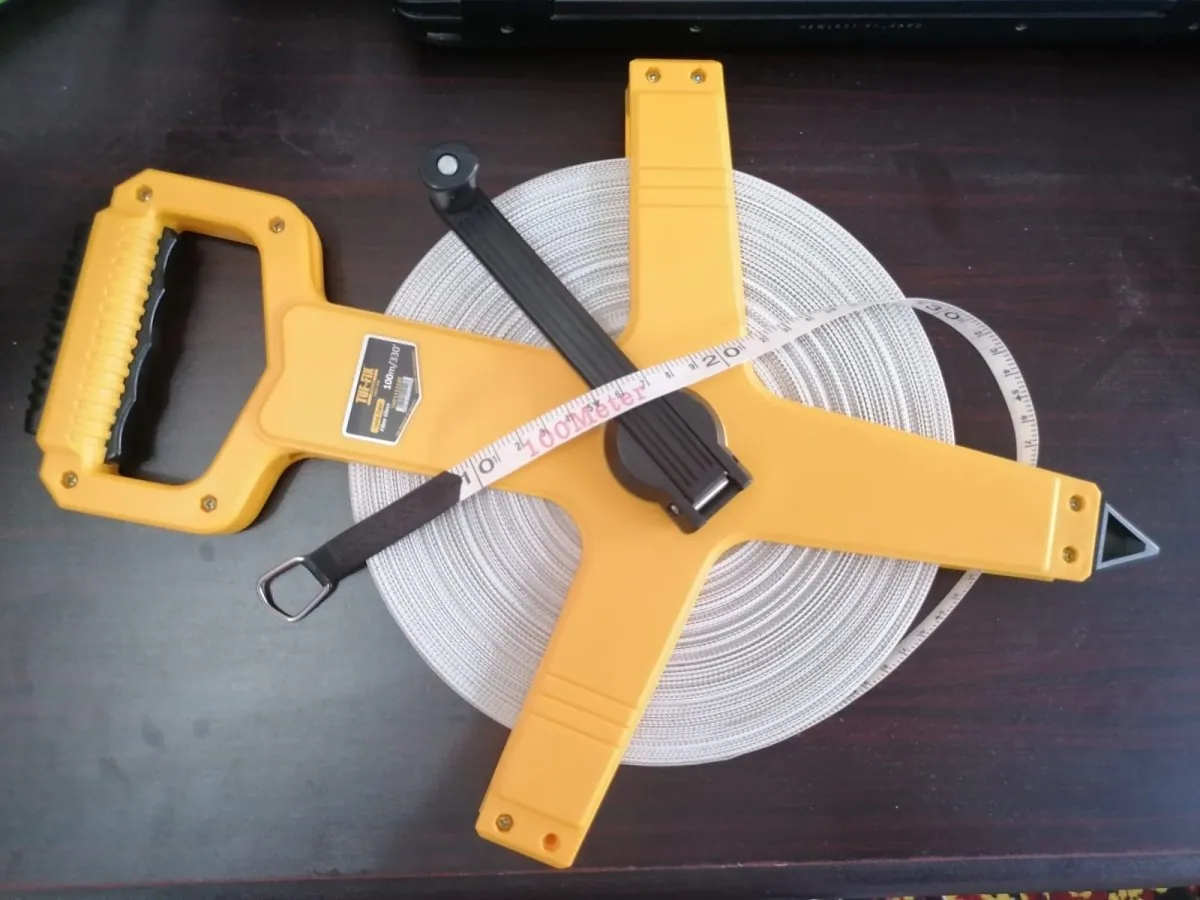 Fiber Measuring Tape 100 Meter, Heavy Duty for Professionals