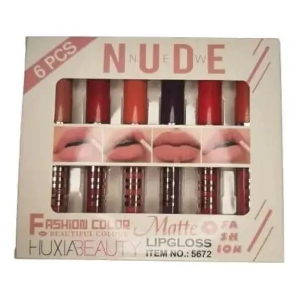 Nude Matte 6 Pcs Lip Gloss