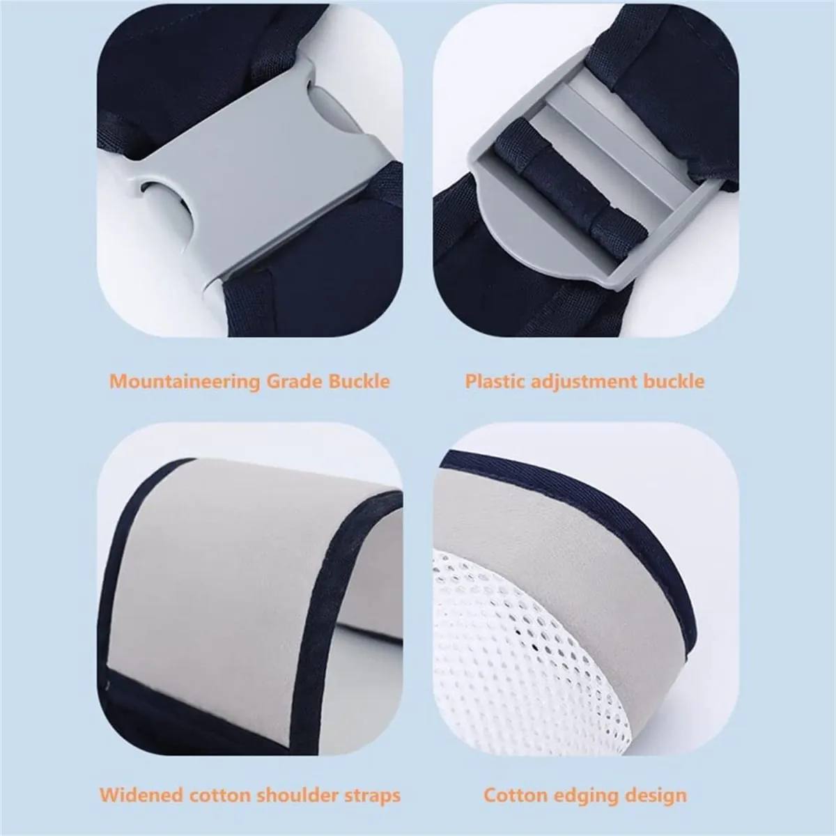 1PC Baby Carrier, Ergonomic Baby Strap one Shoulder Labor-Saving Polyester Baby Half Wrapped Sling (Random Color)