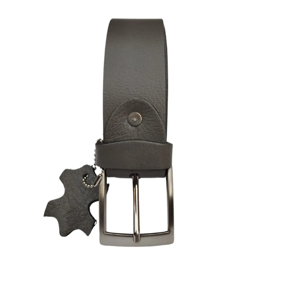 (Big Size) - Men Buffalo leather belt grey color | Waist Belt for boys & Mens (Grey)