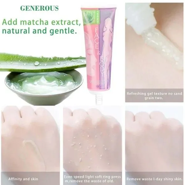 Sale Face And Body Brightening & Exfoliating Cleansing Scrub Gel 100 ML