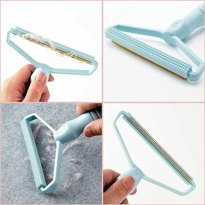 Combo deal pack of 2 Lint remover and Electric Egg Beater Milk Drink Coffee (random color)