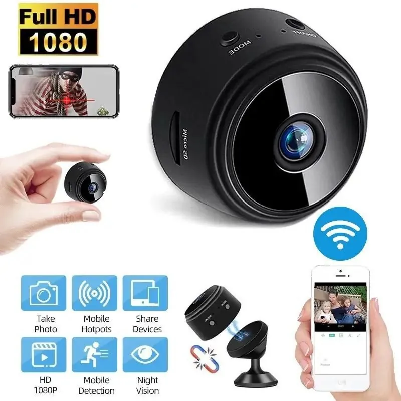 A9 Mini Camera with stand || Wifi Camera Wireless Monitoring HD || New Camera || Mini Wifi Camera || Home Security DVR Sensor Wifi Cameras with V38 APPs