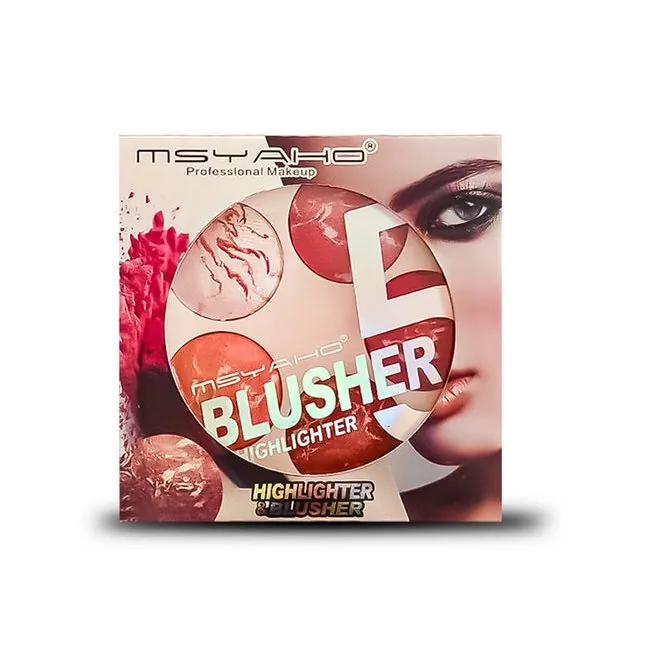 5-in-1 MSYAHO Professional Makeup Palette – 3D Highlighter, Blusher, Contour, Bronzer & Illuminator All-in-One Kit