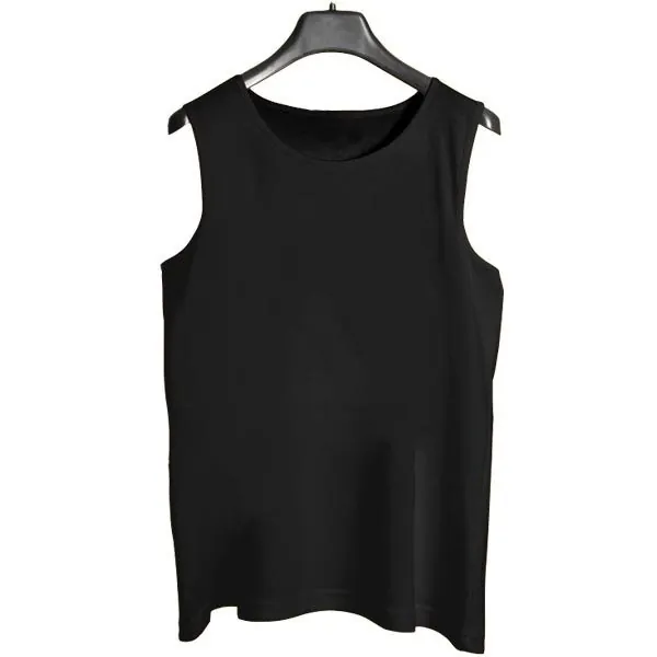 Captain Black Men's Vest [Black] | Sleeve-Less 100% Pure Sando