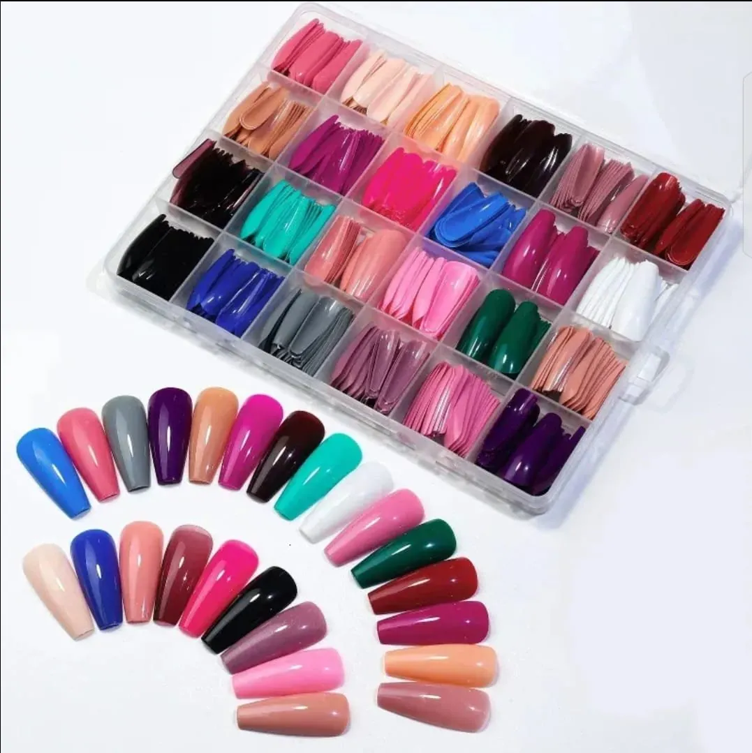 Rare & Serendipity NAIL TIPS [576 pieces] in each Box | With Glue