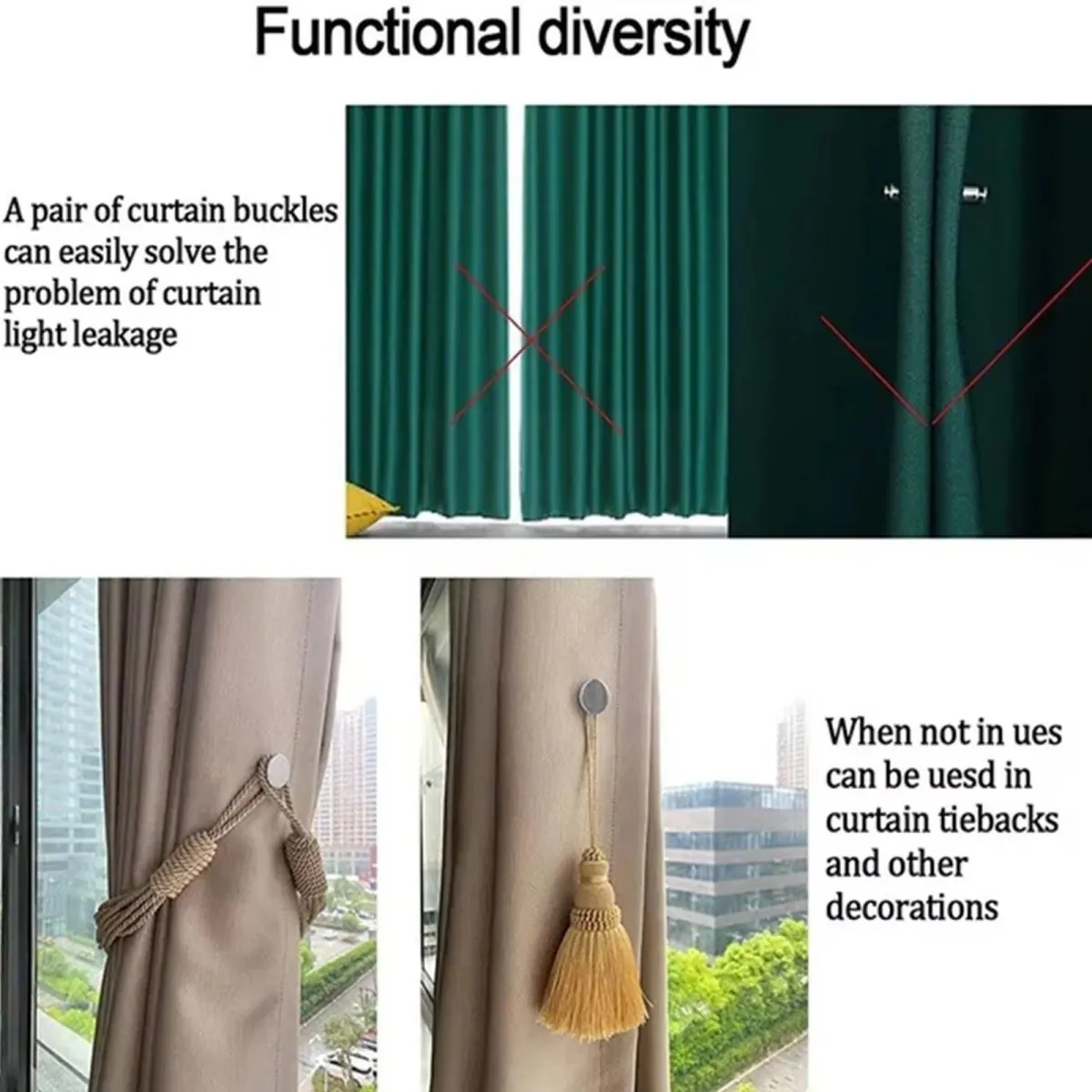 Curtain Pins, Curtain Tiebacks, Magnetic, Gap Resistant, Lace | Curtains, Curtain Accessories, Fasteners | Curtains Button Magnet