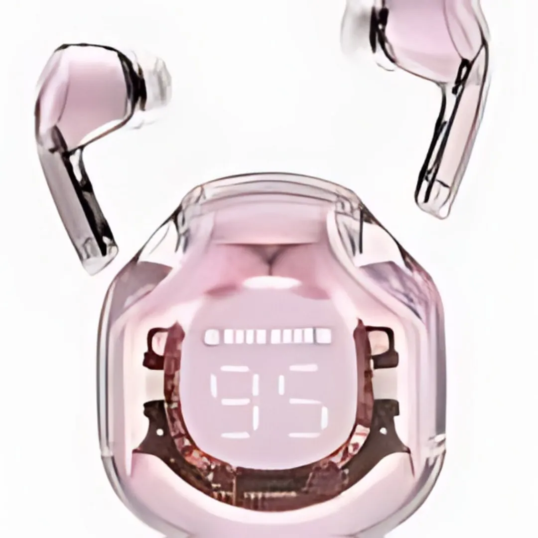 Air39 Wireless Earbuds | Bluetooth 5.3 | Clear Sound | Heavy Bass | Noise Reduction | LED Display - Random Color