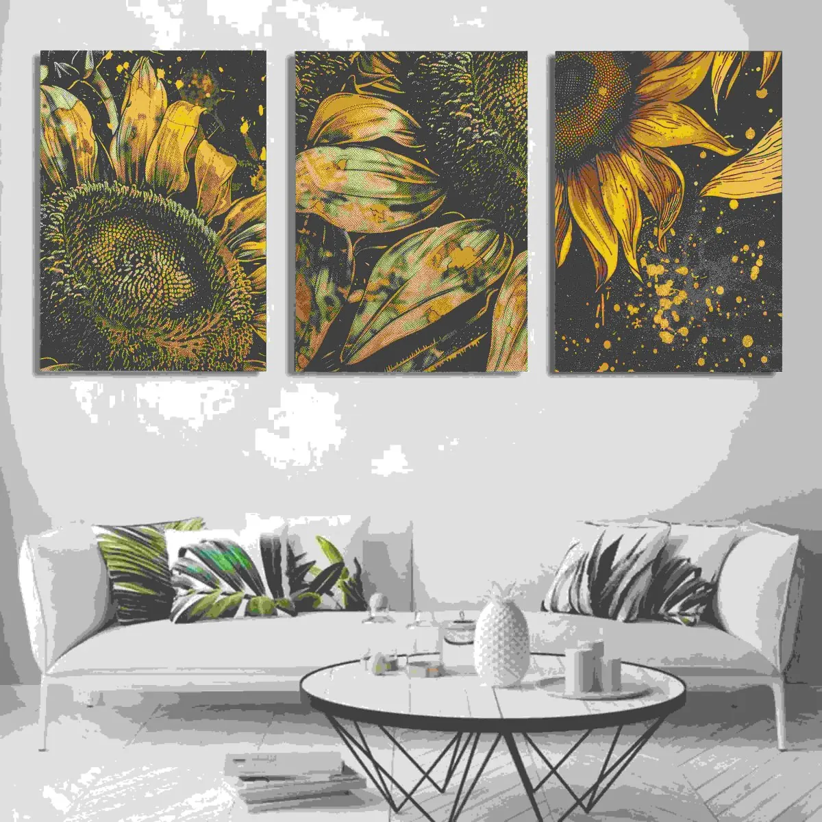 Set of 3 Wall Art Wooden Phototile Frames for Wall Decor