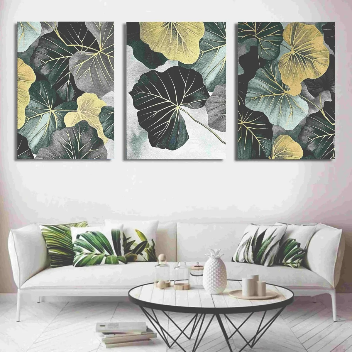 Set of 3 Wall Art Wooden Phototile Frames for Wall Decor