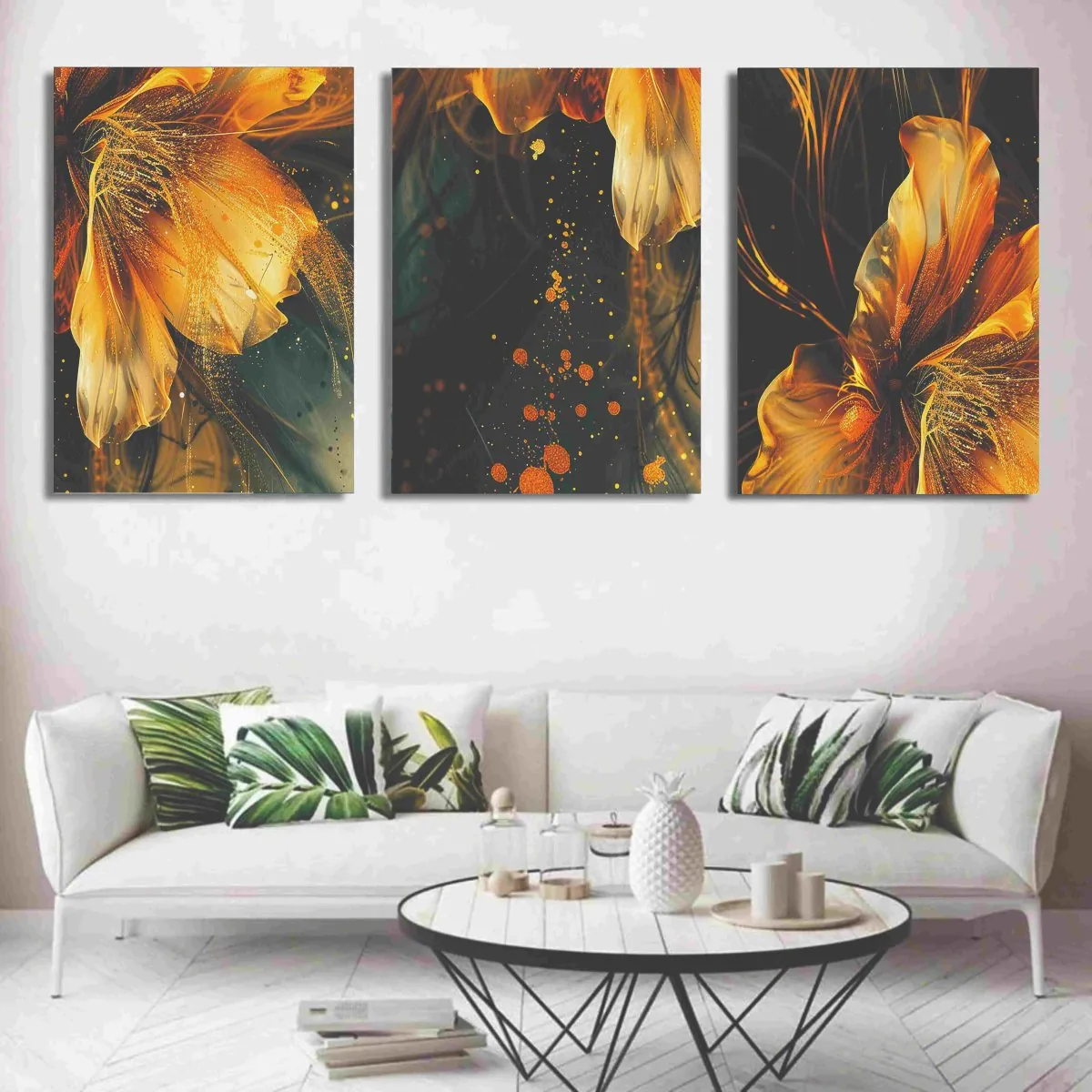 Set of 3 Wall Art Wooden Phototile Frames for Wall Decor