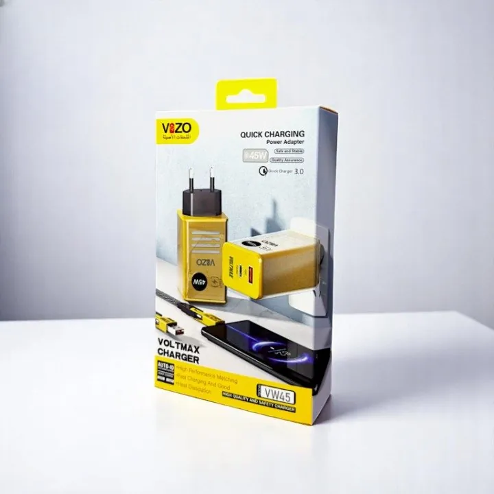 Vw45 – Volt Series PD Fast Charger (45W Max) | Best Quality Charger - Vizo Vw45 Charger