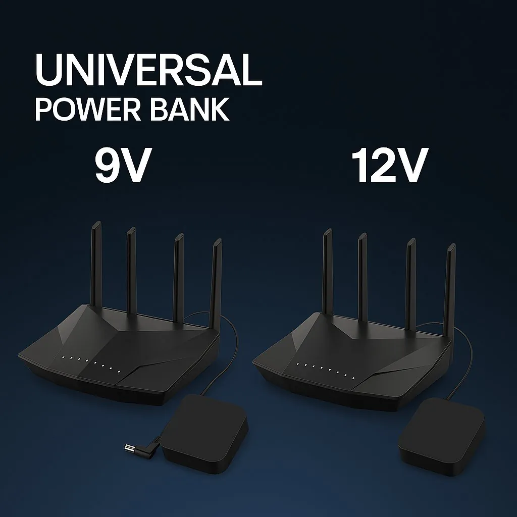 Wifi Router Power Bank 20000 mAH – Reliable Backup Power for Seamless Internet Connectivity | Best Quality Power Bank For Wifi Router - Without Adapter ( Random Color )