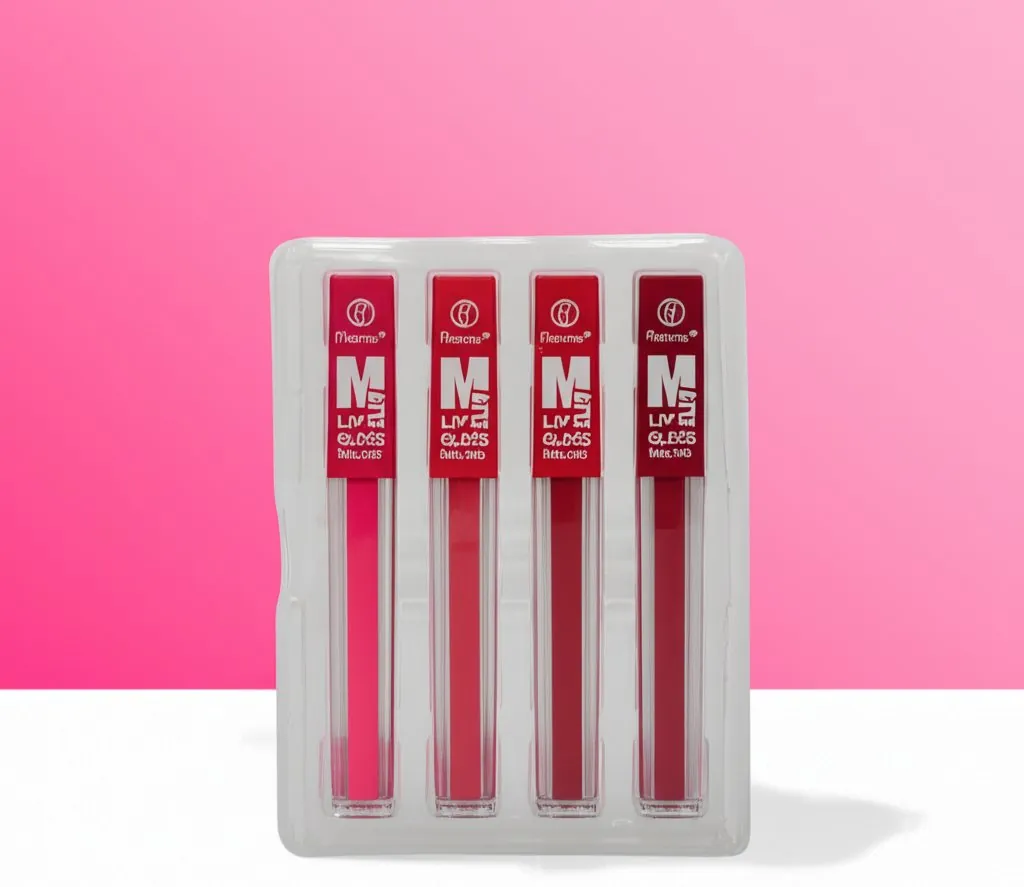 6-Piece Matte Lip Gloss Set – , Waterproof Lip Color Kit for All-Day Wear P