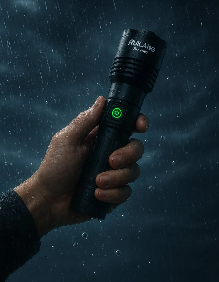 RL-2308 High-Power Rechargeable LED Flashlight – Long Range, Durable & Energy Efficient