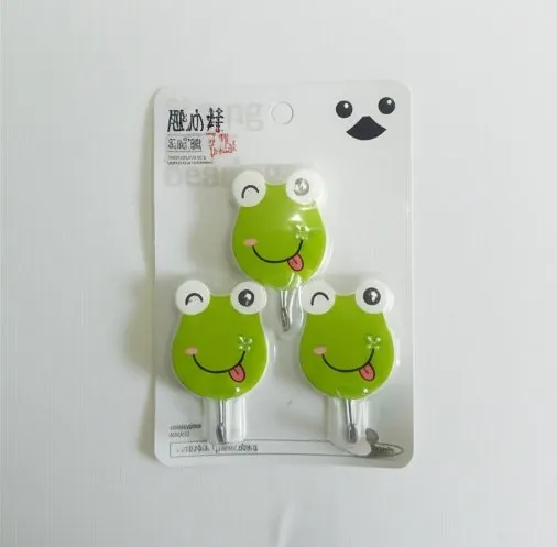 Pack Of 3 Self Adhesive Wall Hooks – Waterproof Cartoon Sticky homes for Home & Kitchen | Heavy Duty Multipurpose Storage Hooks | Easy No-Drill Installation | Strong Adhesive for Glass, Wood, Plastic, Stainless Steel | (Random Color)