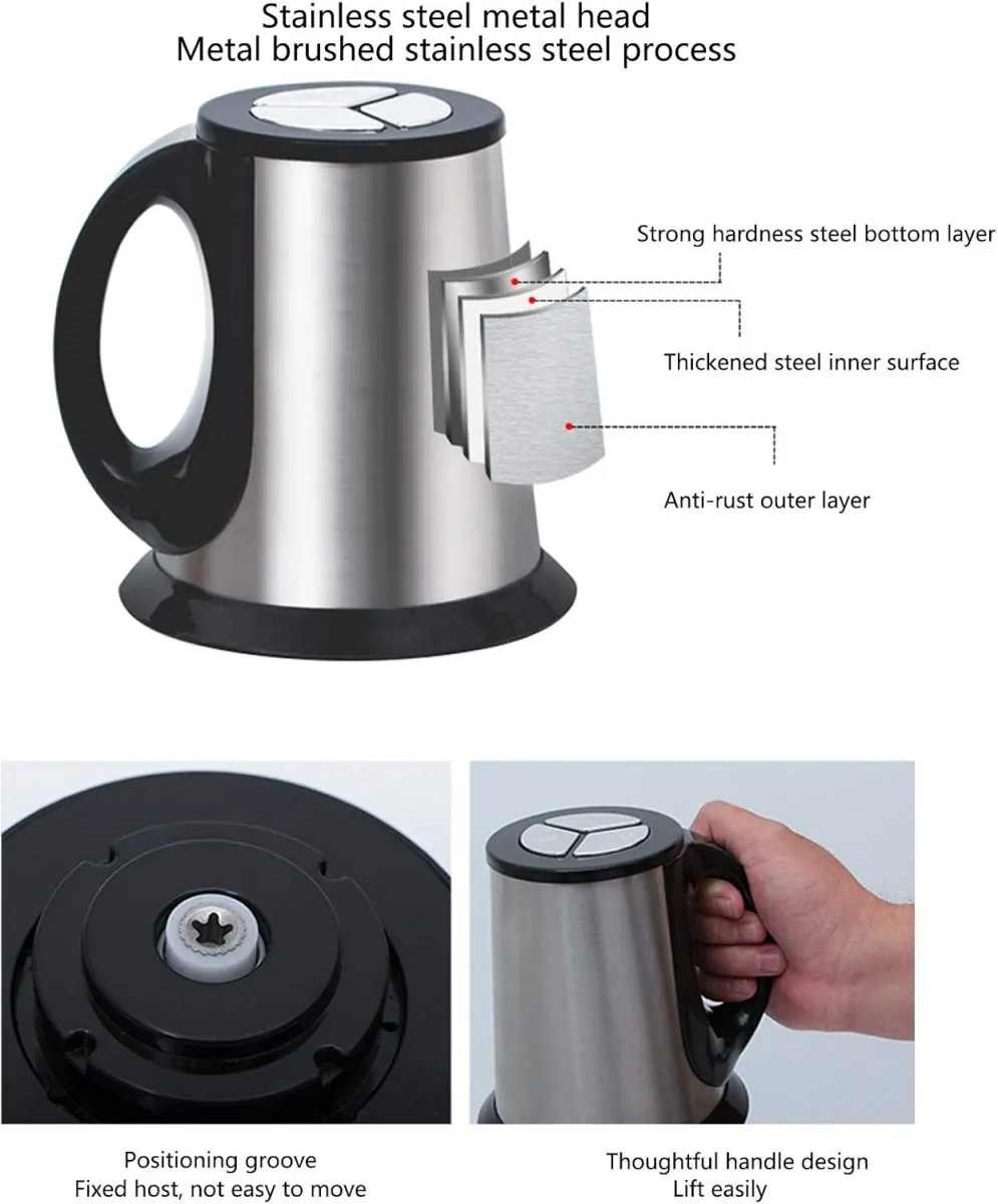 Falari 3L Electric Meat Grinder, Stainless Steel Electric Chopper for Household Use, Automatic Food Processor With 3 Speed for Meat, Vegetables, Fruit and Nuts, Detachable and Washable