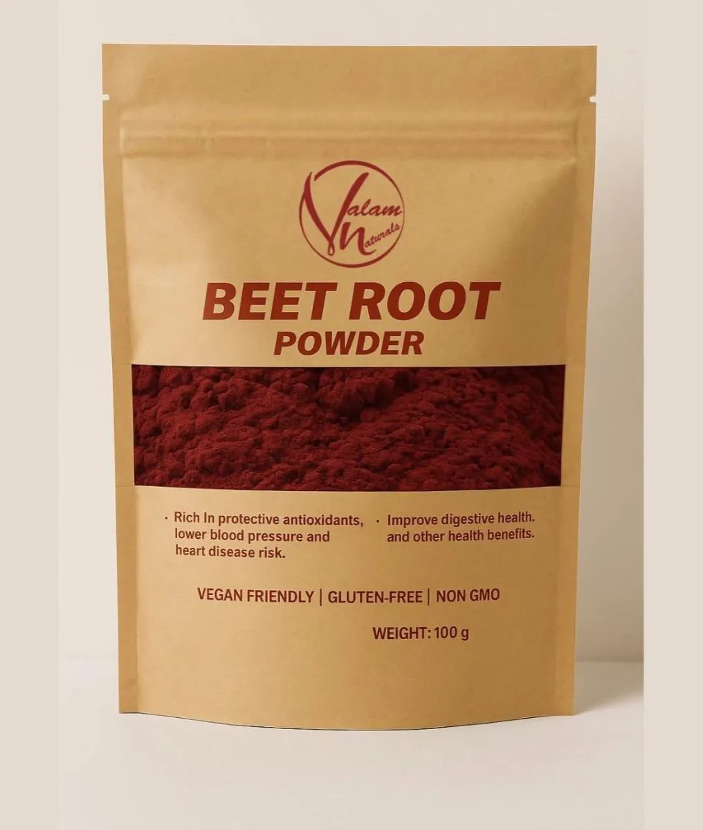 Natural Beetroot Powder 100g | For Glowing Skin, Pink Lips, Healthy Hair & Daily Nutrition | Pure And Organic Drink Mix Superfood
