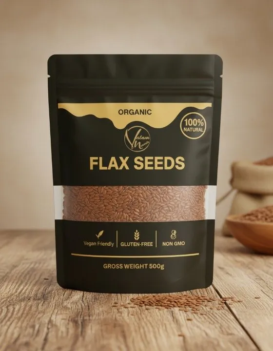 Organic Flax Seeds – 100% Natural, Gluten-Free & Non-GMO Superfood