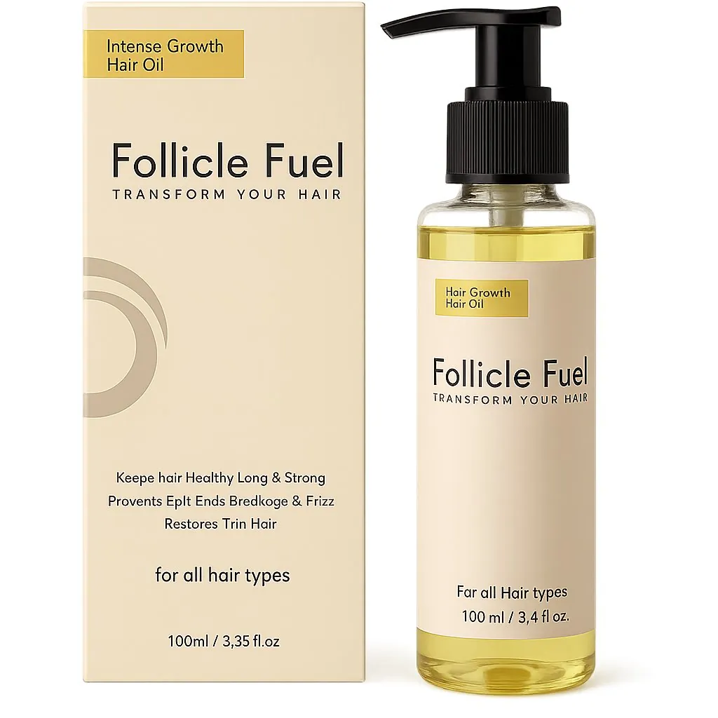 Follicle Fuel Intense Growth Hair Oil – Strengthens Roots, Reduces Hair Fall & Promotes Fast, Healthy Hair Growth for Men & Women 100ml