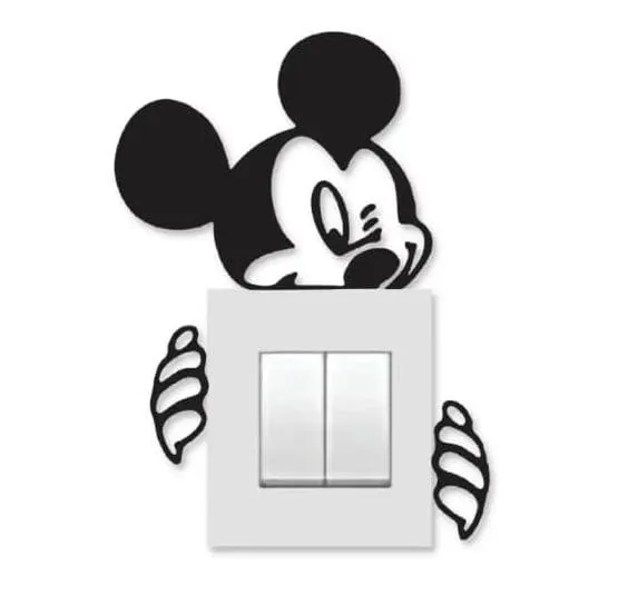 Miki Mouse Shape Wooden Wall Art – Cute Animal Design Decorative Wooden Piece For Home, Kids Room, Or Office Wall Decor (5 Inches)
