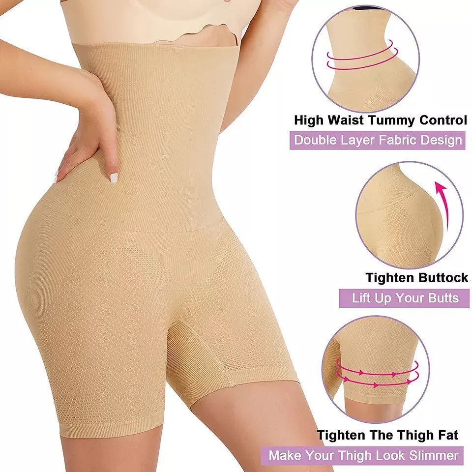 Lower Half Body Shaper Seamless High Waist Slimming Tummy Control Shapewear For Women