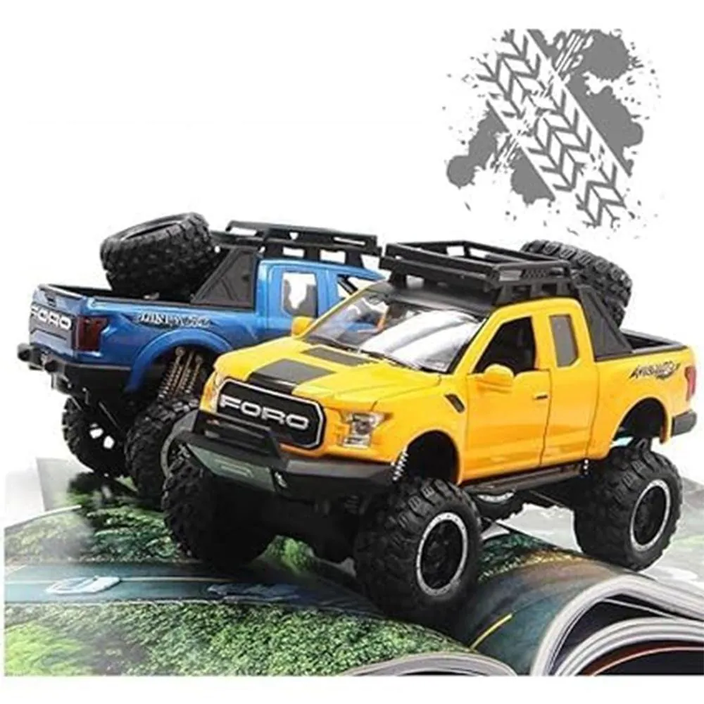 Ford F-150 Raptor Pickup Truck Toy Model With Touch Sensor – Realistic, Durable, And Easy-To-Operate (Random Colors)