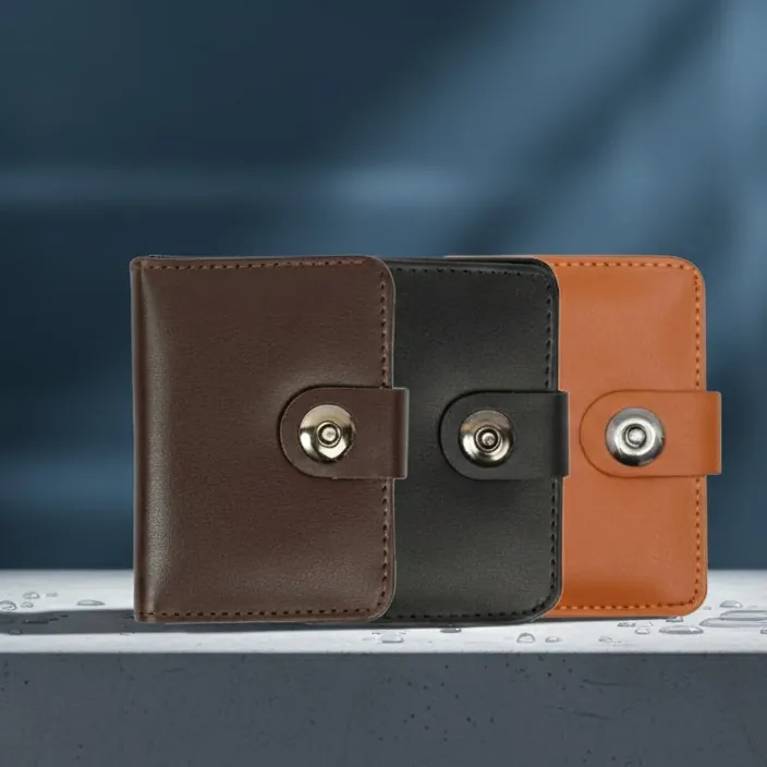 Men’s Premium Leather Wallet – Pack of 3 | Slim, Stylish & Durable Wallets for Daily Use, Travel & Gifts