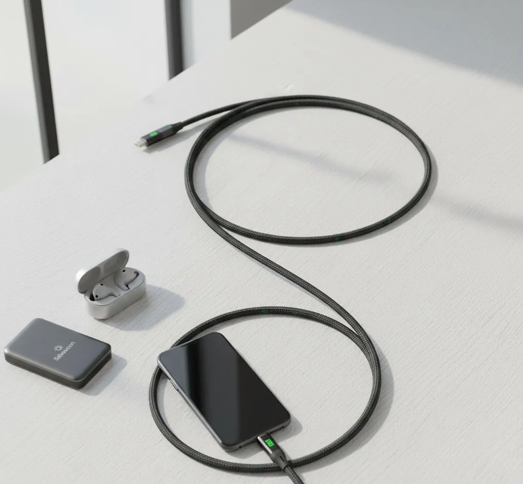 Sabawoon Type-C to Type-C 120W Fast Charging Cable – Ultra-Durable, Super-Speed Power Delivery