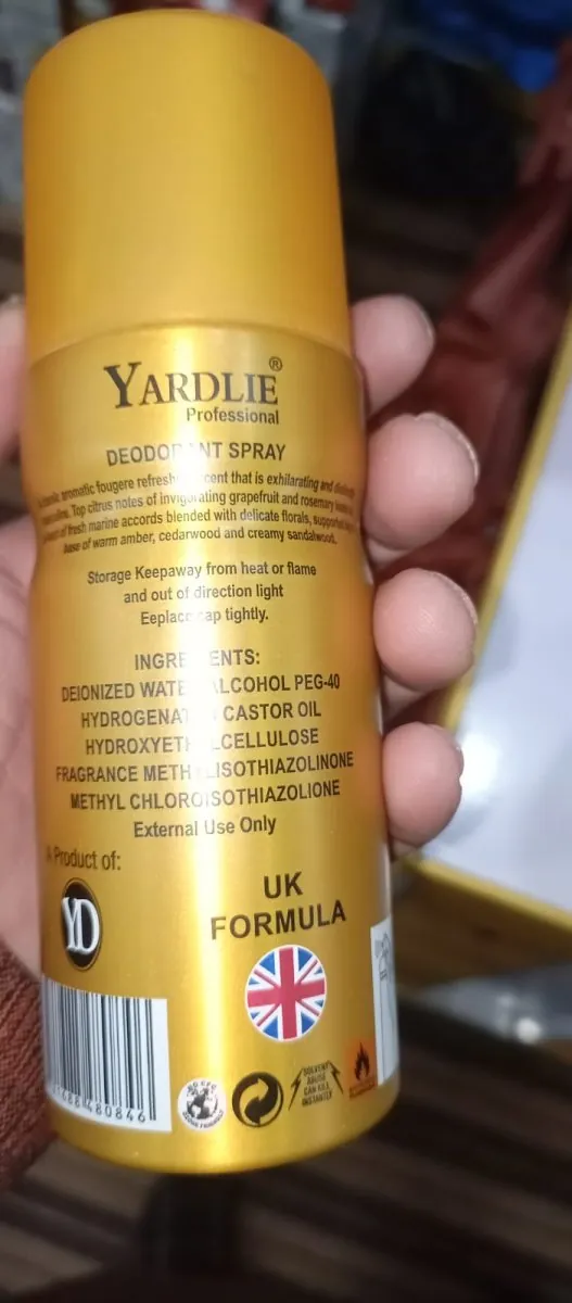 Yardlie Professional 1 MILLIAN Perfume Body Spray (150ml): High-Impact, Long-Lasting Fragrance for Men