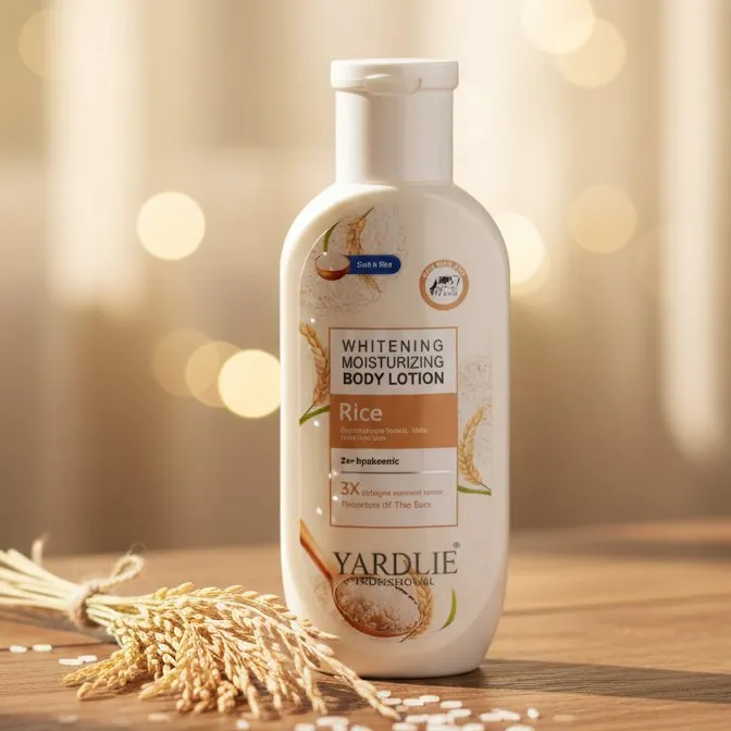 Yardlie Professional Whitening Moisturizing Body Lotion with Rice, Hyaluronic Acid, and Collagen: Intense Hydration and Brightening Care