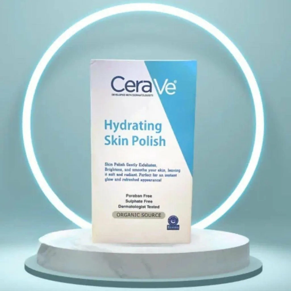 CeraVe Hydrating Skin Polish Gentle Exfoliator Providing Smoother Healthier Skin Hydrating Formula Everyday Skin Care Support