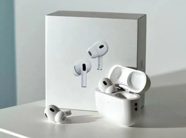 Latest AirPods Pro 2 | Bluetooth 3.1 | Wireless Earbuds with Hanging Design | Premium Sound - With Box