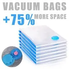 5Pcs Vacuum Seal Storage Bags With Pump | Travel Household Space Saver Storage Bag | Vacuum Bags