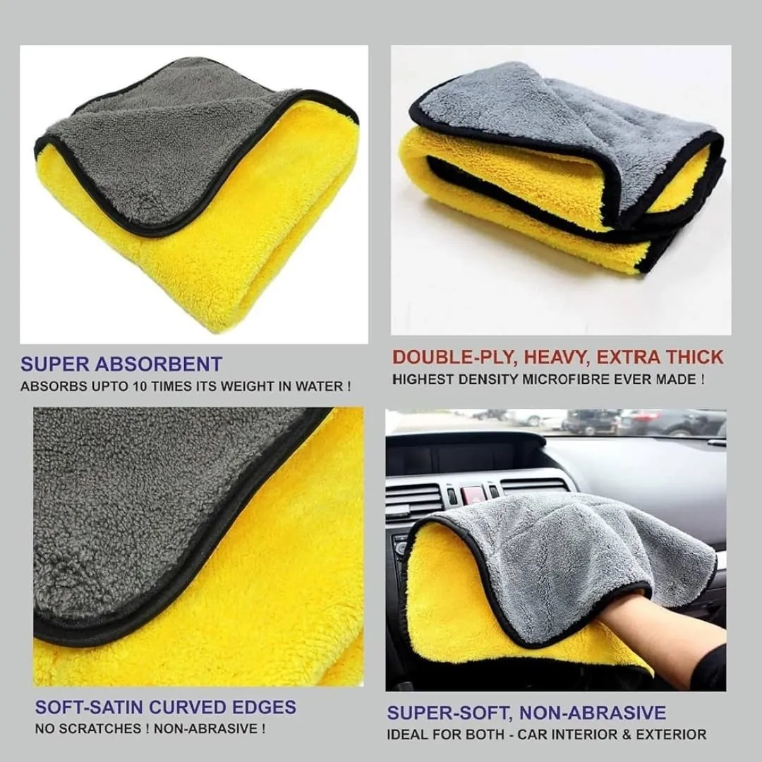 Microfiber Cloth 40×40 cm | Double-Sided | Soft, Lint-Free & High Absorbency