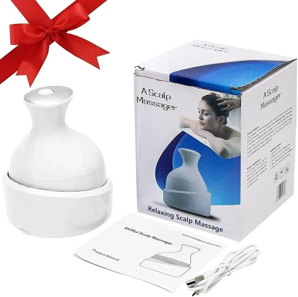 Rechargeable Head & Body Kneading Massager | 4 Speed Modes | Waterproof | 3D Deep-Kneading | Type-C Portable