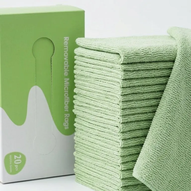 Premium Microfiber Cleaning Towel Pack of 20 Pieces – Multi-Purpose Cloths for Kitchen, Car, Home & Professional Cleaning Use | Random Color