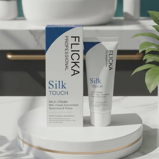 FLiCKA Silk Touch 3-in-1 Moisturizer & Primer | Hydrating, Lightweight, Long-Lasting | Pore Minimizer | 120ml