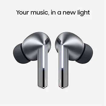 Samsung Galaxy Buds 3 Pro AI True Wireless Bluetooth Earbuds, Noise Cancelling, Sound Optimization, Redesigned Comfort Fit, Silver