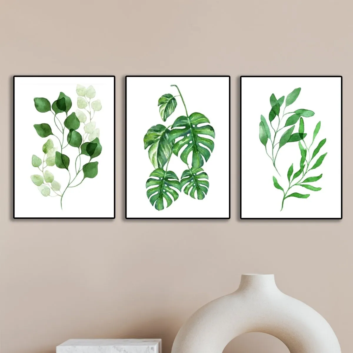 Set of 3 Premium Wall Art Photo Tiles – Modern Home Decor Sets 8x11