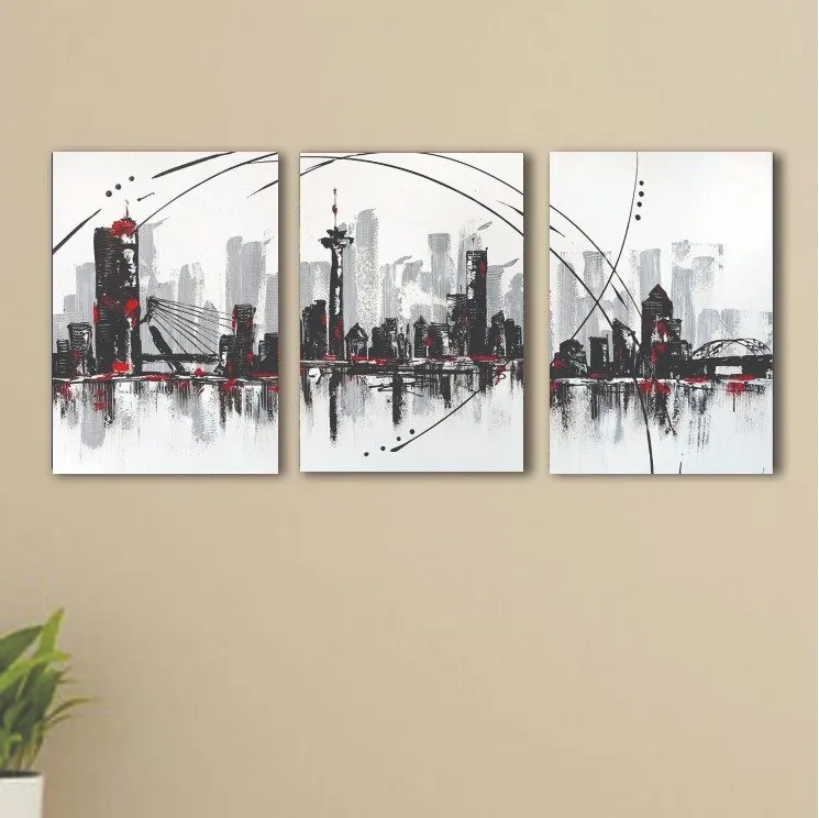 Set of 3 Premium Wall Art Photo Tiles – Modern Home Decor Sets 8x11