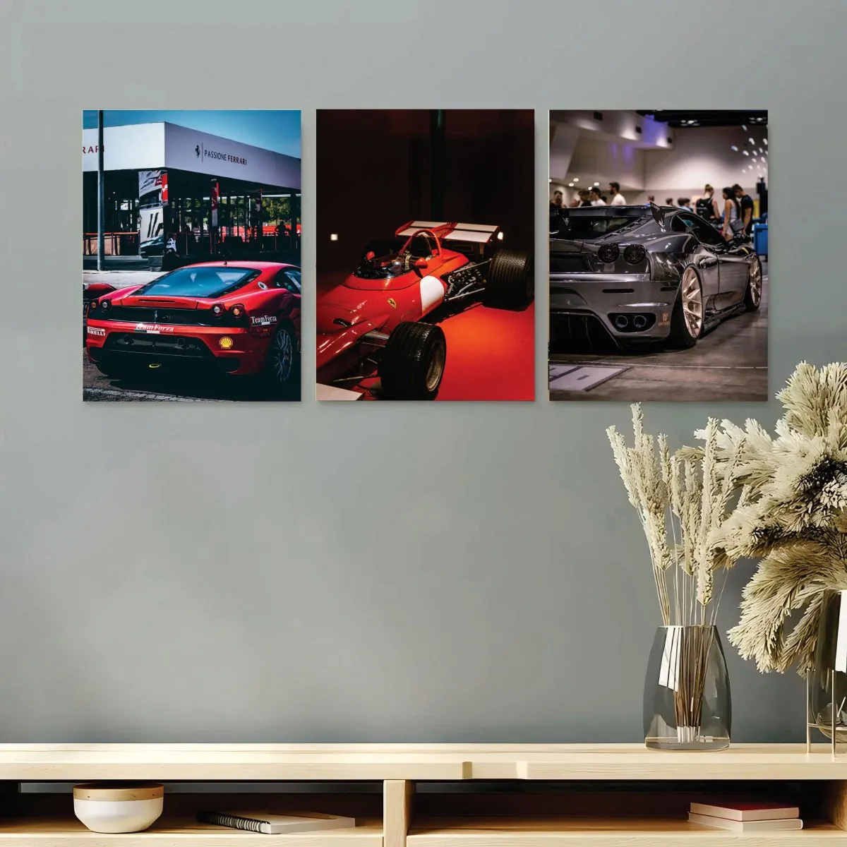Set of 3 Premium Wall Art Photo Tiles – Modern Home Decor Sets 8x11