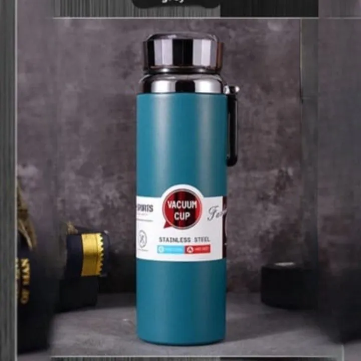 Elegant 800ml/1000ml Thermal Stainless Steel Bottle – Vacuum Insulated Leakproof Water Bottle | Random Color