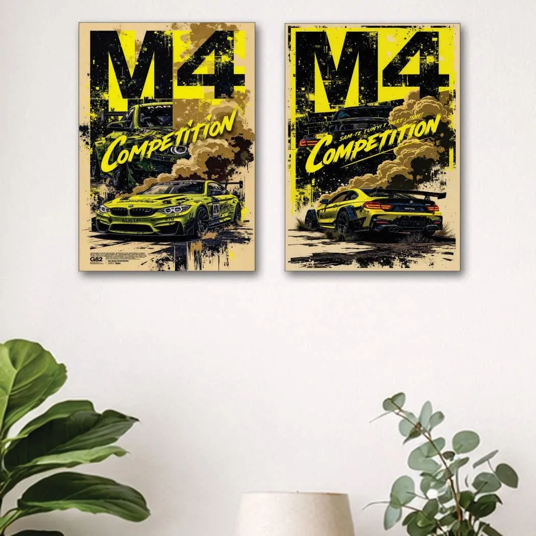 Set of 2 Premium Wall Art Photo Tiles – Modern Home Decor Sets