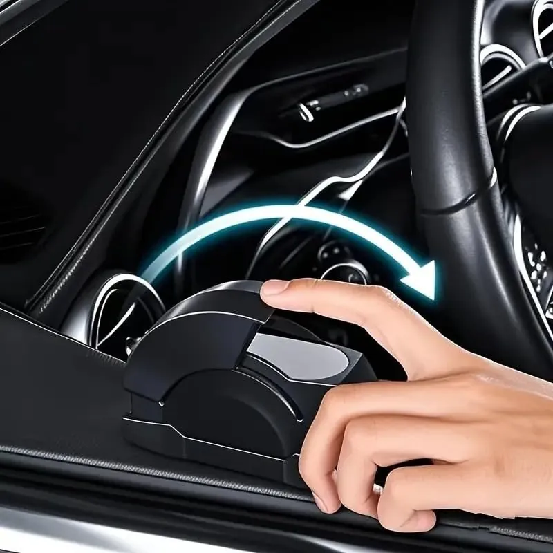 Portable Car Ashtray Door Mounted Smokeless Ash Tray With Lid Auto Truck Trash Bin Garbage Can Stainless Steel Liner Accessory