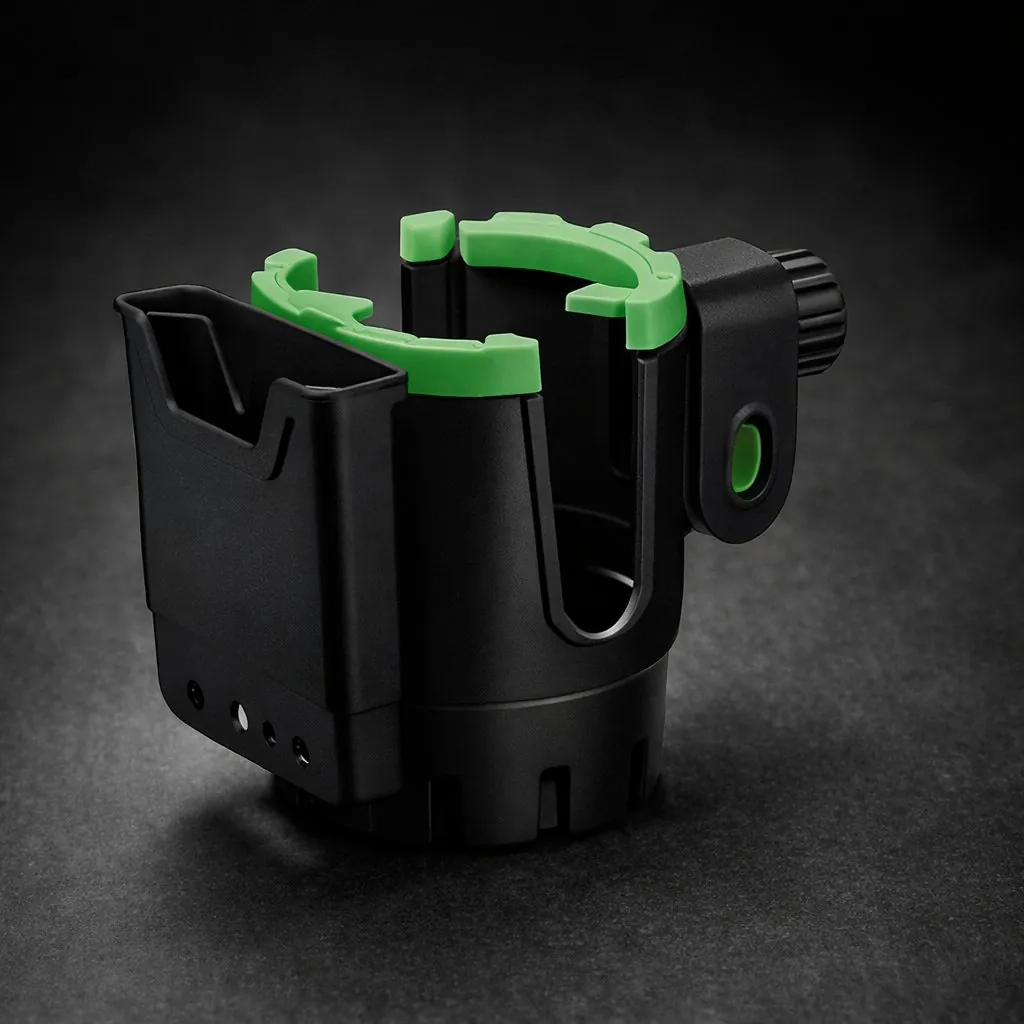 Universal 2-in-1 Motorcycle Cup Holder & Mobile Phone Bracket (HT-506) – Anti-Shake Adjustable Bike Handlebar Mount