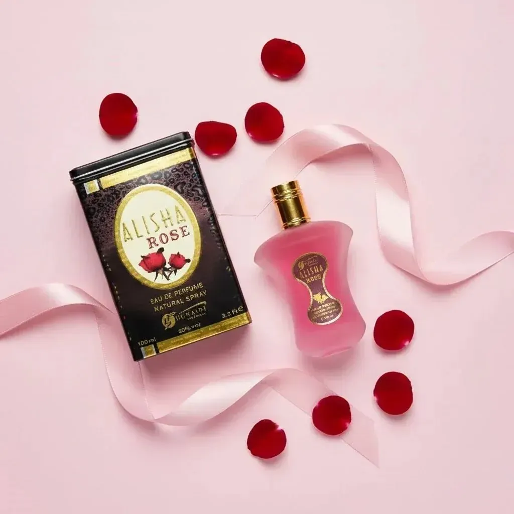 Alisha Rose Perfume By Hunaidi For Women EDP 100ml Elegant Long Lasting Floral Fragrance