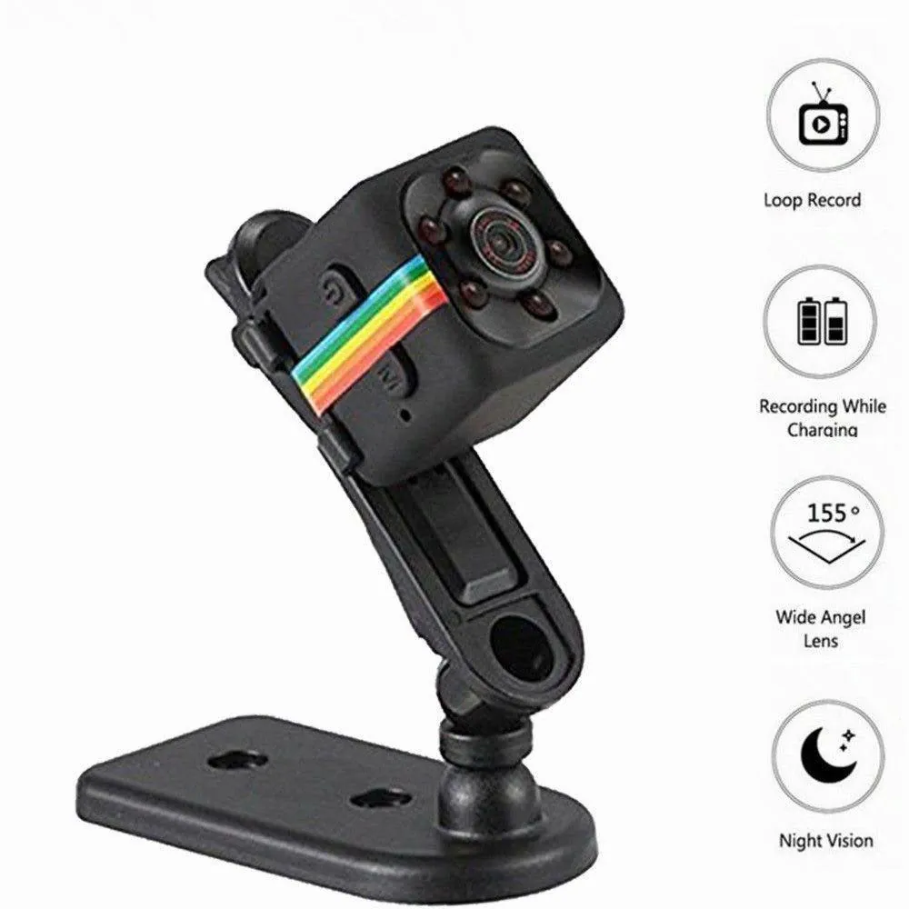 Sq 11 Mini Camera - Portable Small Surveillance Pocket Cam Night Vision Motion Detection Full HD Micro Security Video Recorder Cube Cam